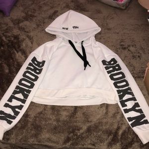 Brooklyn crop top hoodie